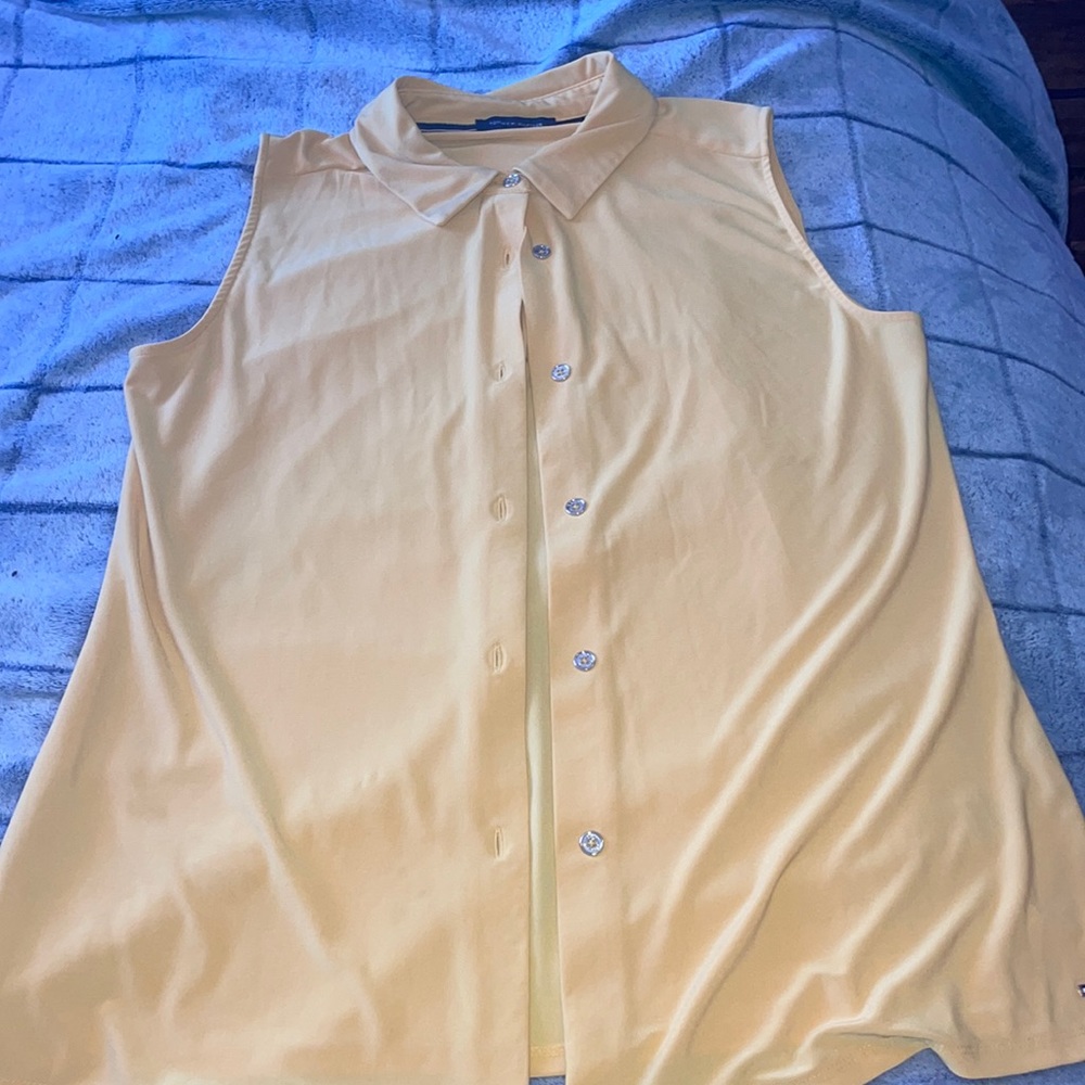 Yellow Tommy hilfigure dress-shirt